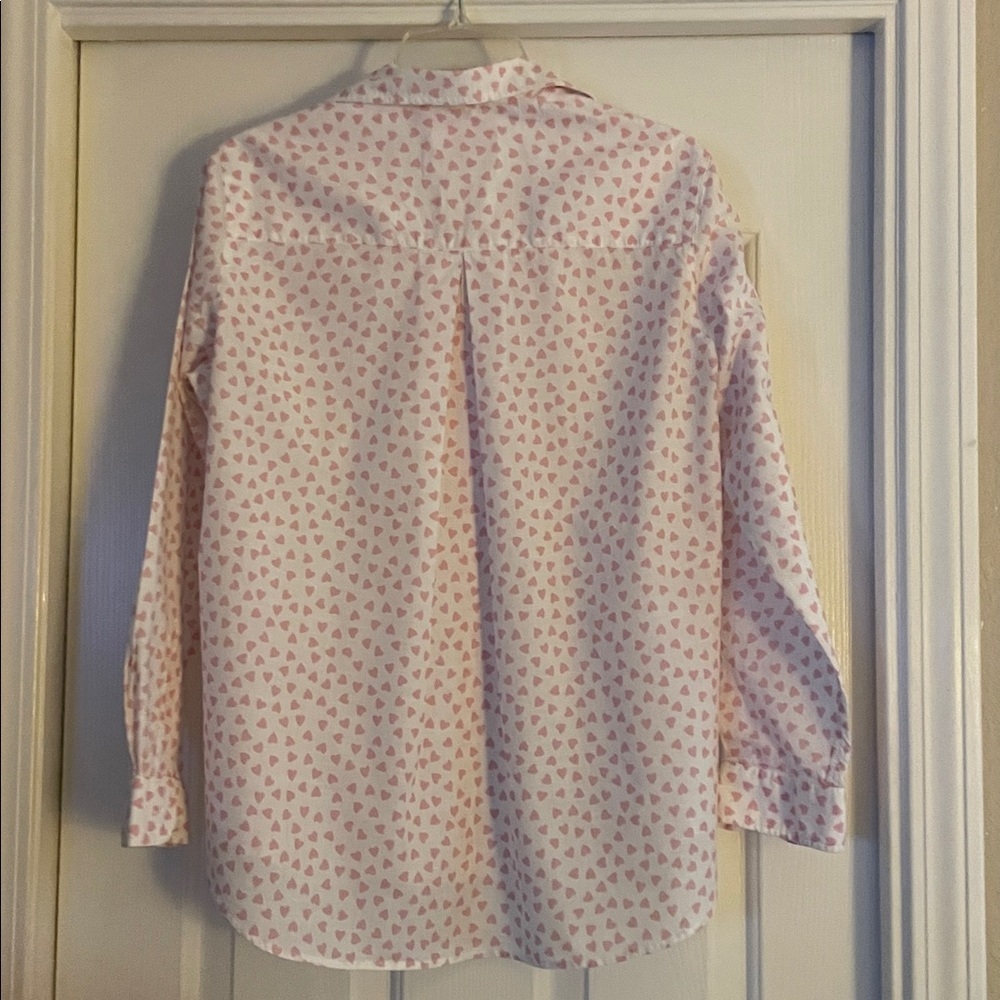 Grayson Pink Heart cute valentine Button-Up Shirt size L like new - Picture 4 of 4